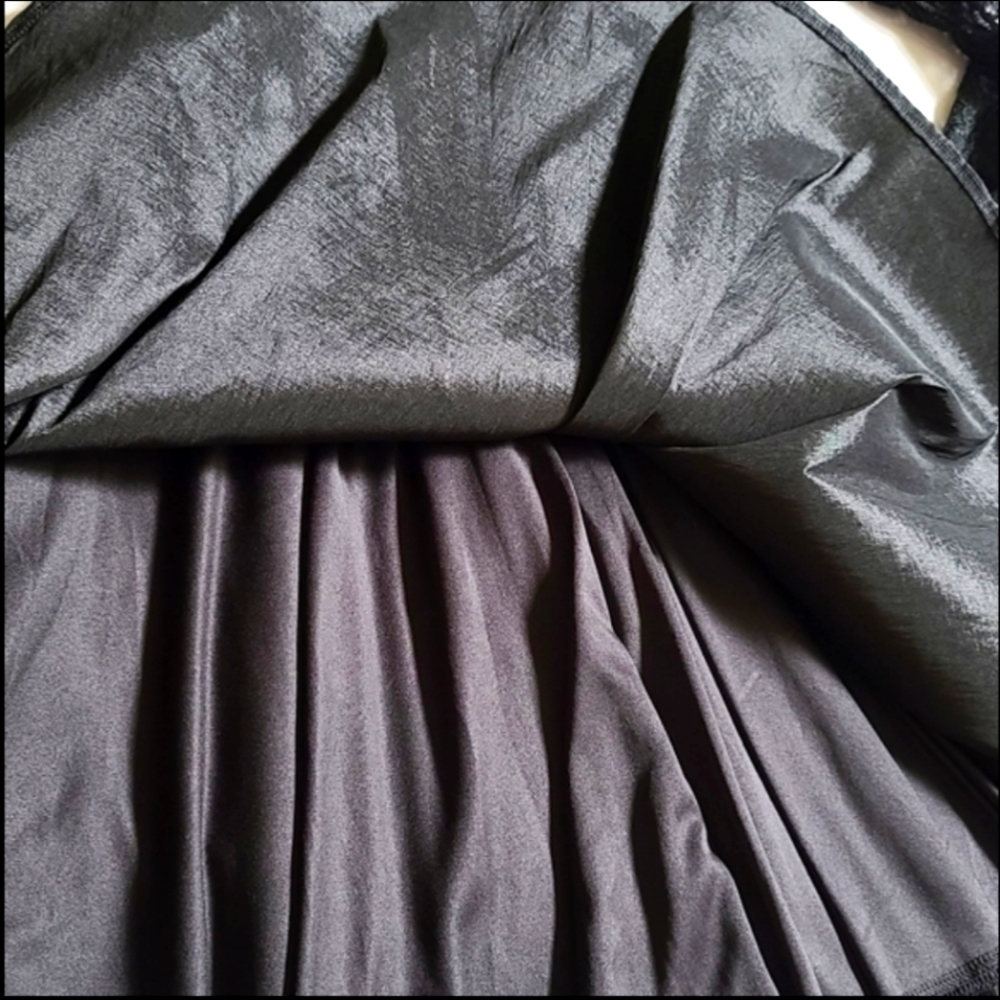 SOLD Windsor Formal black lace A line dress - Picture 7 of 11